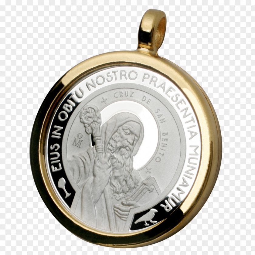 Medal Saint Benedict Mexico Free Market Silver PNG