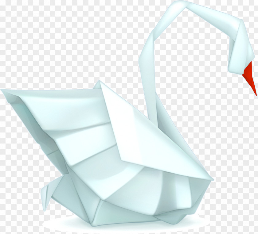 Origami Goose Cygnini Paper PNG