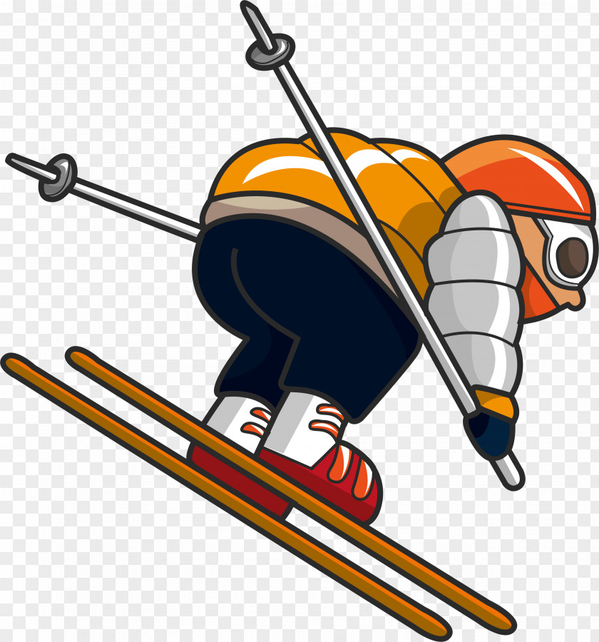 Skiing Extreme Sport Drawing Clip Art PNG