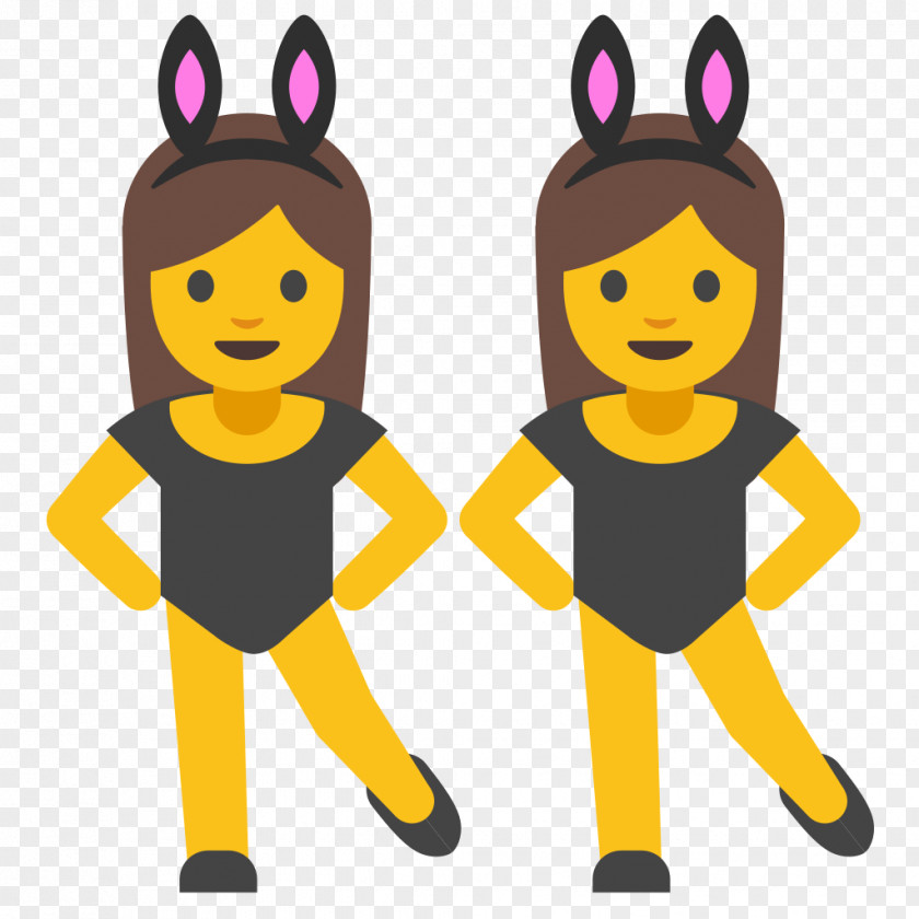 Bunny Ears Emojipedia Emoticon Android Nougat Smiley PNG