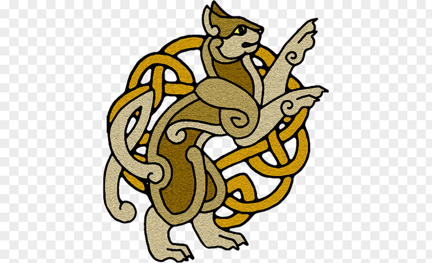 Cat Celts Celtic Knot Mythology Art PNG