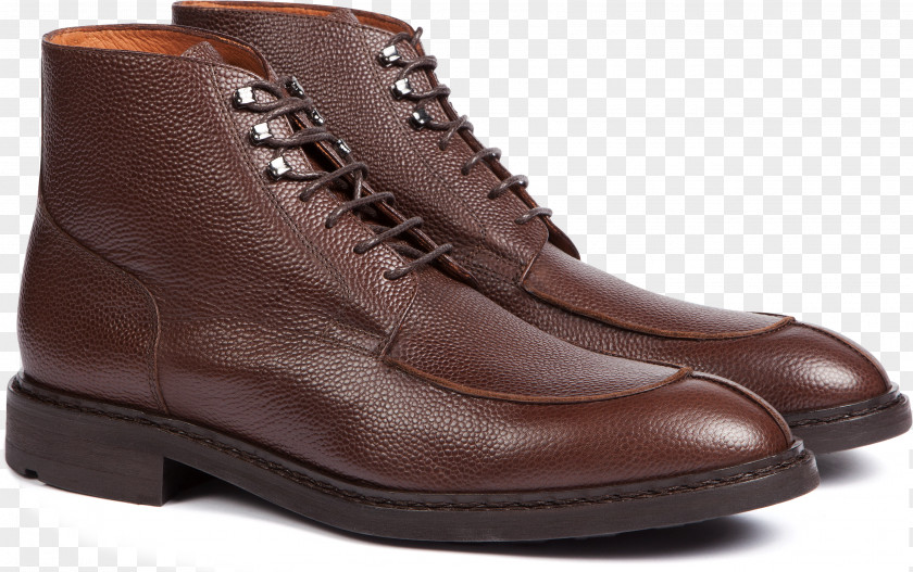 Havana Brown Leather Shoe Boot Walking PNG