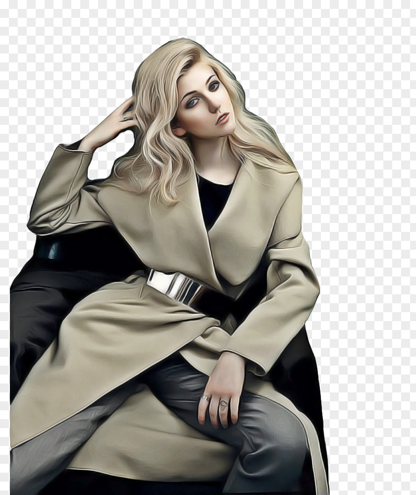 Fashion Model Jacket Coat Cartoon PNG