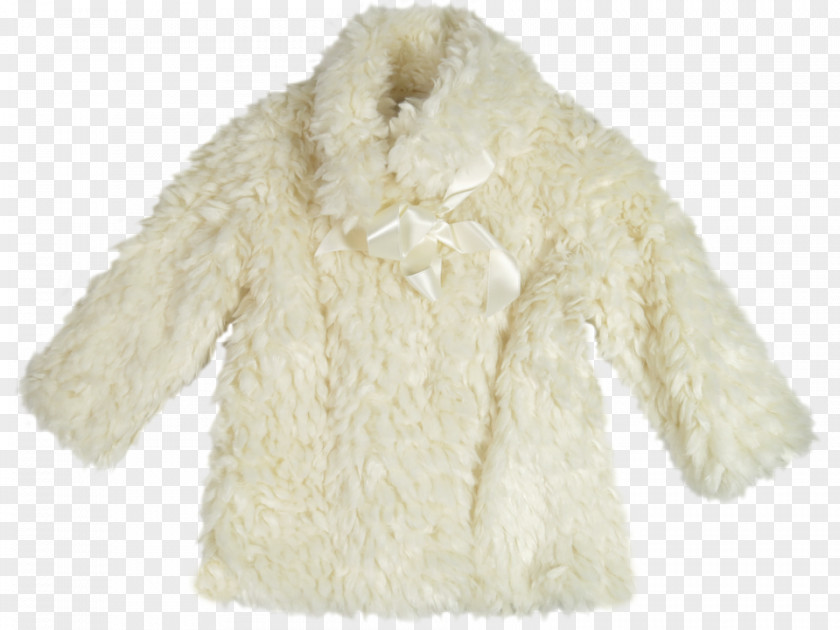 Fox Fur Vest Wool Beige PNG