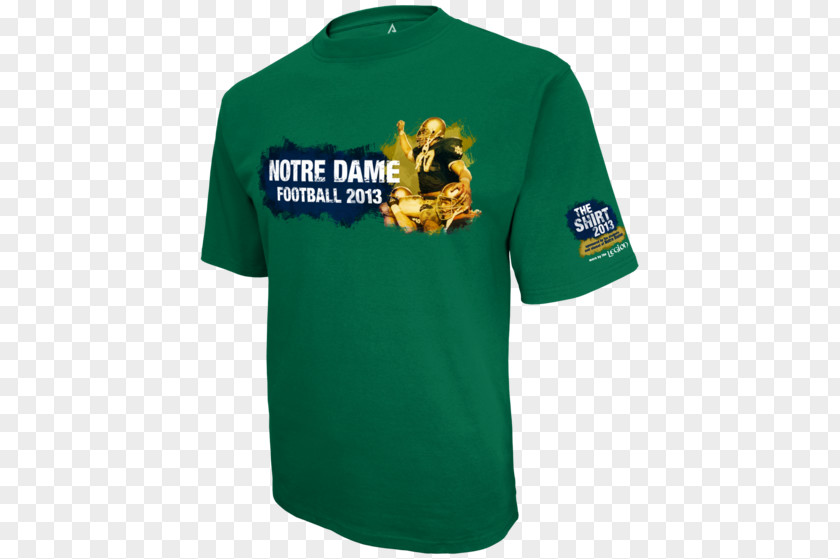 Notre Dame Football Player T-shirt Fighting Irish Clothing Sweater PNG