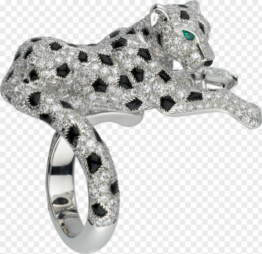 Platinum Ring Jewellery Cartier Diamond Emerald PNG
