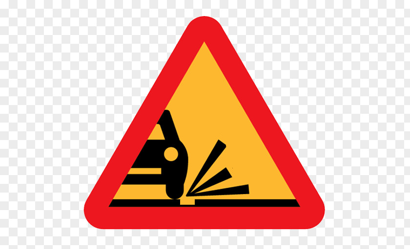 Road Loose Chippings Gravel Traffic Sign Clip Art PNG