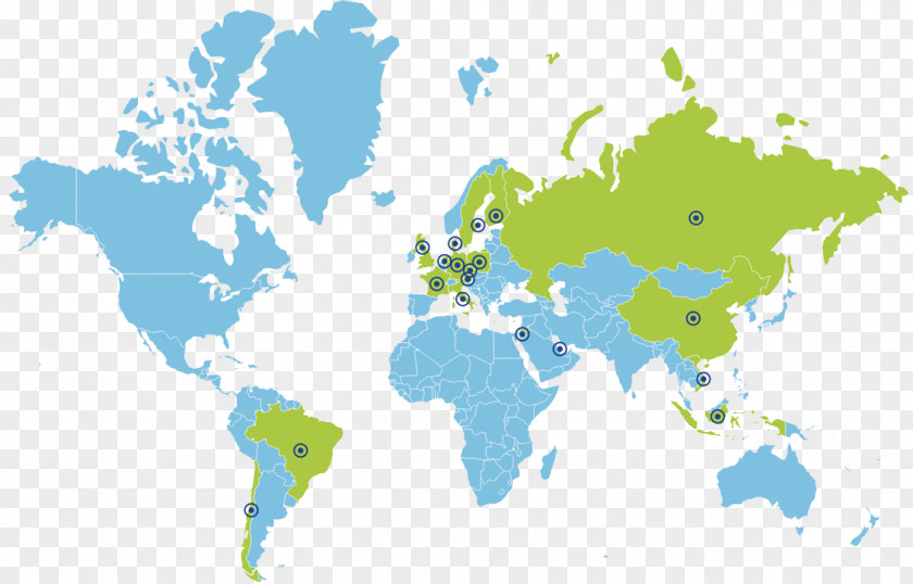 World Map Mercator Projection Globe PNG