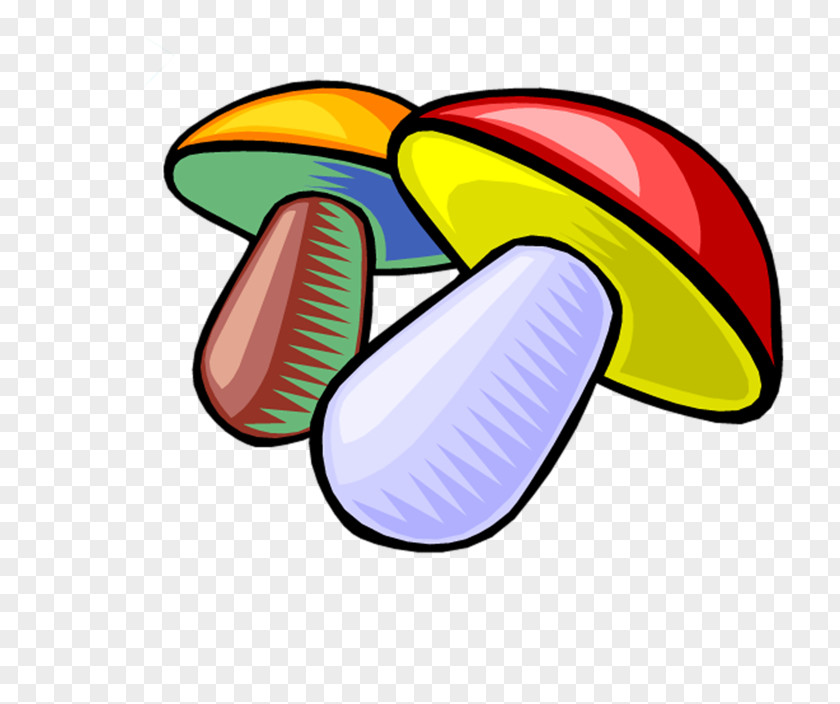 Color Cartoon Mushrooms Mushroom Fungus Clip Art PNG