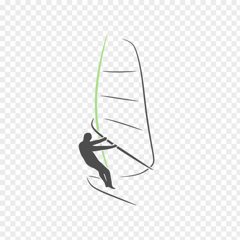 Design Logo Windsurfing Brand PNG