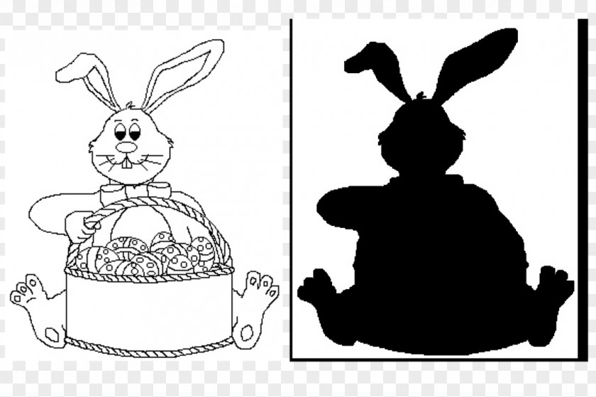 Rabbit Black And White Easter Bunny Hare PNG