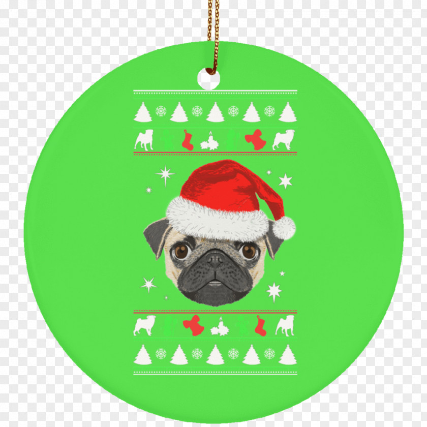 Christmas Pug Mug Hoodie T-shirt Ornament Jumper PNG