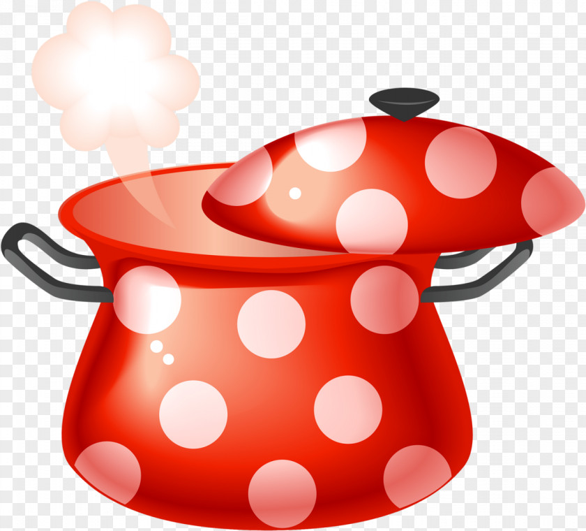 Cookware And Bakeware Polka Dot Cooking Cartoon PNG