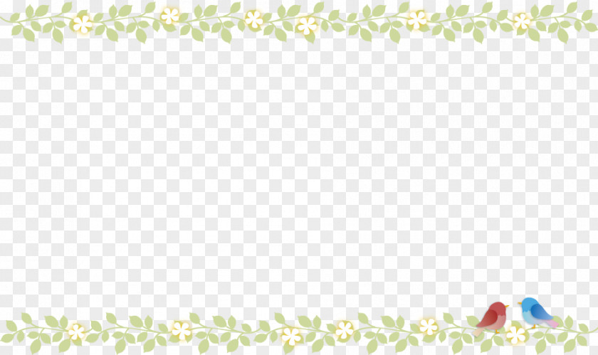 Dividing Line Green Flower Gratis PNG