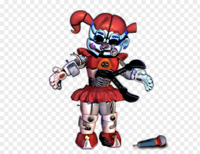 Five Nights At Freddy's: Sister Location Robot Teaser Campaign Action & Toy Figures PNG