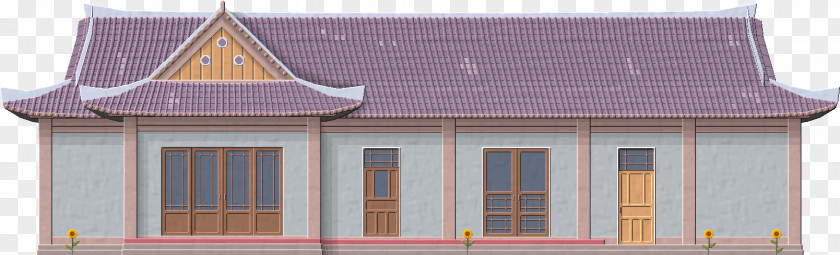 Korean Traditional Roof Window Property House Facade PNG