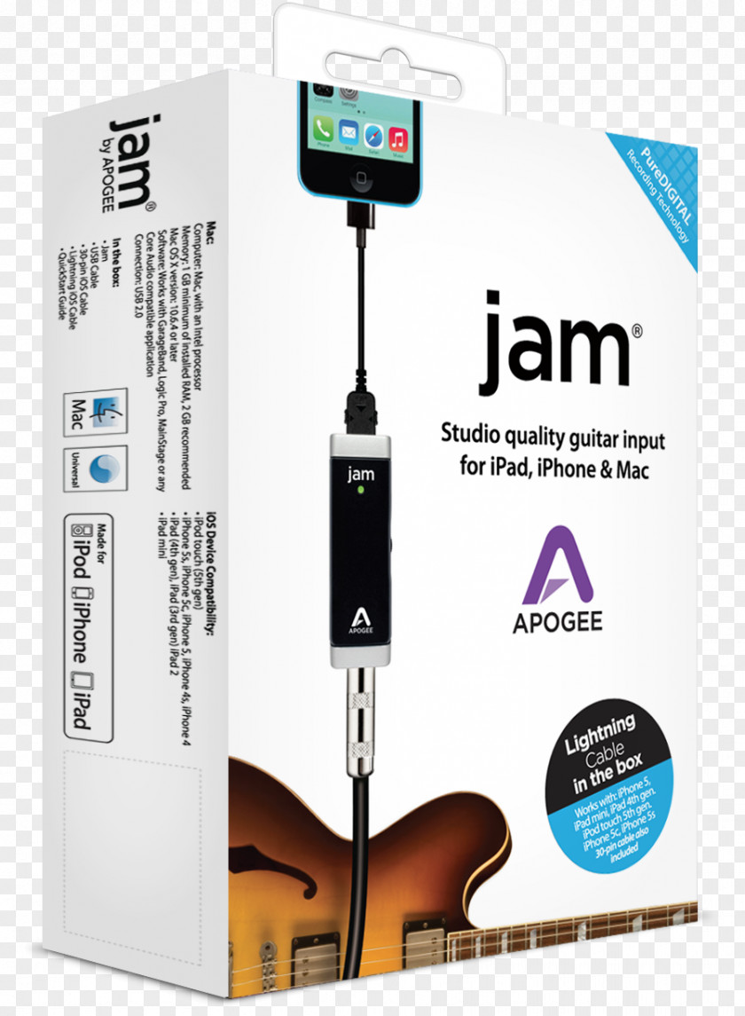 Lightning IPad 2 Apogee Jam 96K Electronics Interface PNG