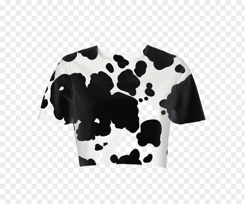 T-shirt Sleeve Cattle Crop Top PNG