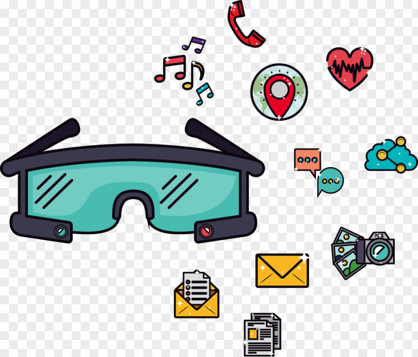 Vector Glasses Of Science And Technology Royalty-free Stock Illustration PNG