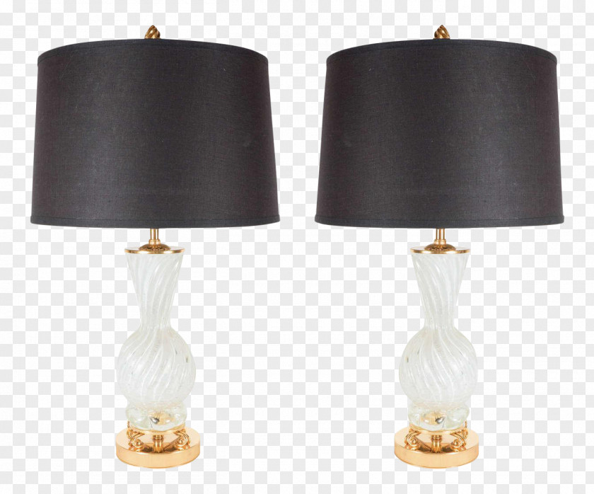 Lamp Murano Table Smoked Glass PNG