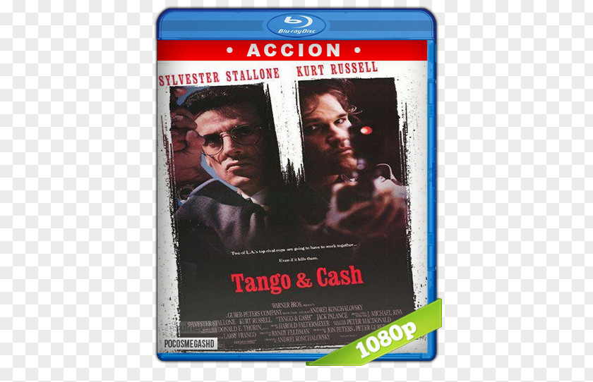 Latino Kurt Russell Tango & Cash Film Poster PNG