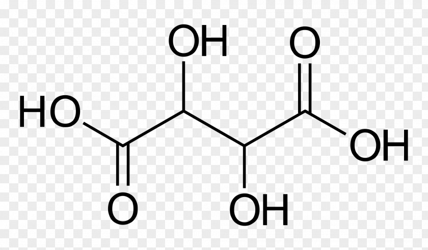 Wine Tartaric Acid Chemistry Structural Formula PNG