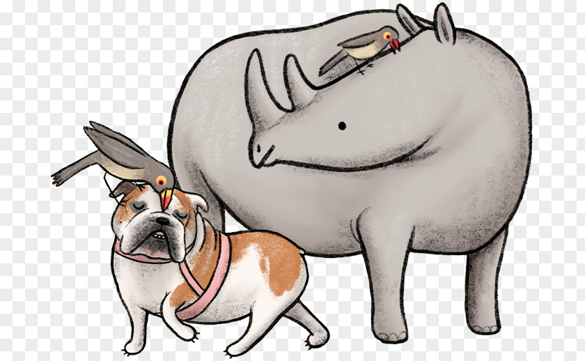 Bulldog Animal Figure Cartoon PNG