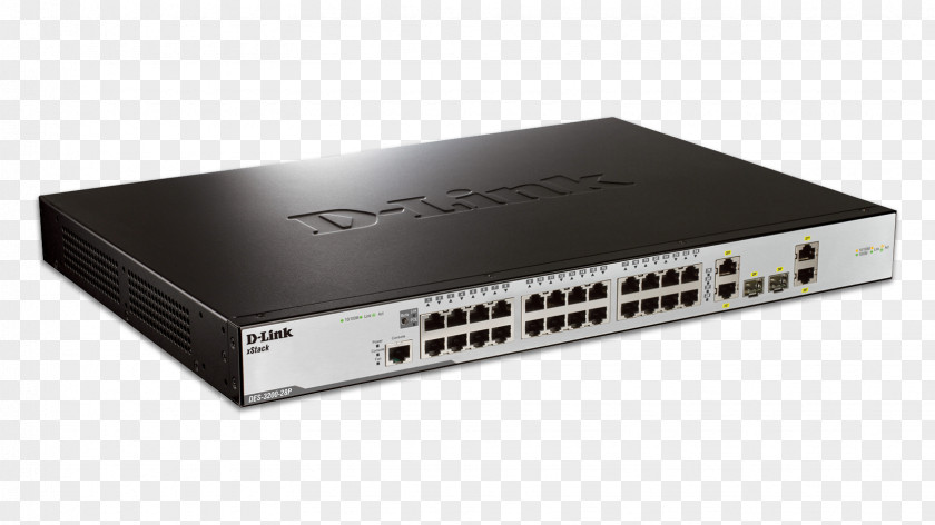 Gigabit Ethernet Network Switch D-Link DGS-1024D DES 1024D PNG