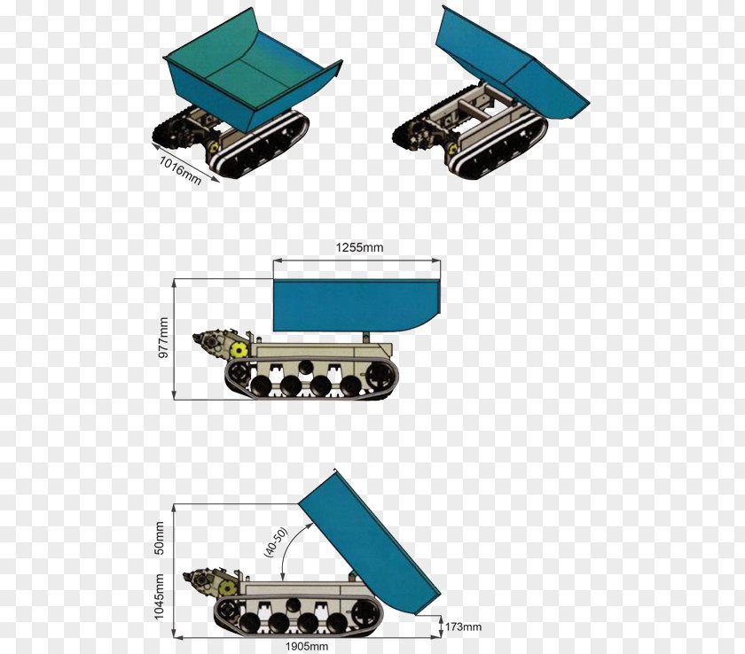 Oil Field Wheelbarrow Dumper Plantation Palms PNG