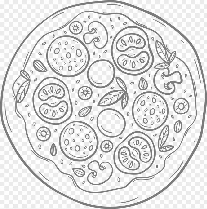 Pizza Coloring Book Empanadilla Colouring Pages Image PNG
