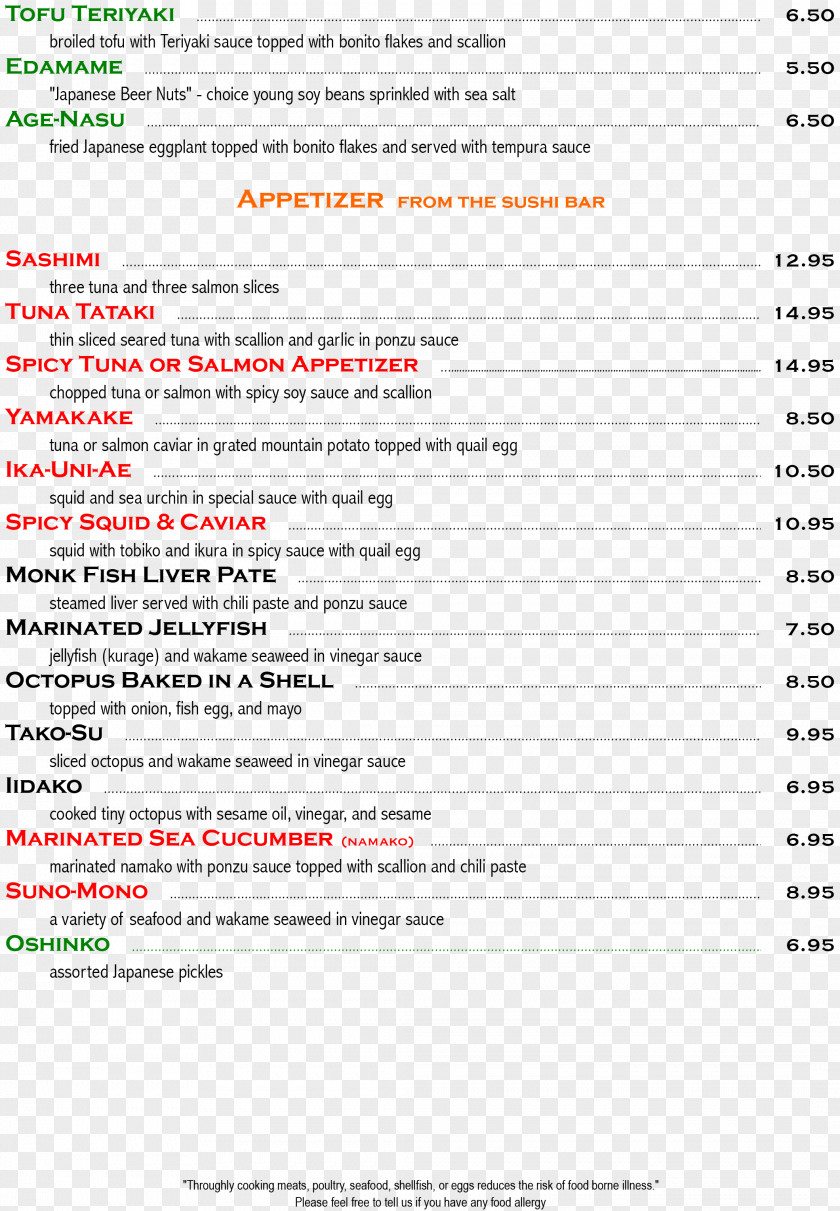 Restaurant Menu Appetizers Screenshot Line Font PNG