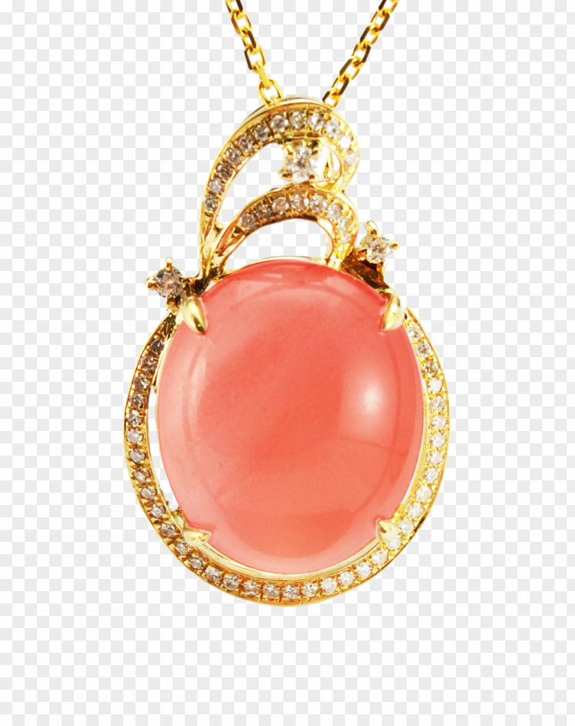 Vector Material Gold Ruby ​​pendant Gemstone Euclidean PNG