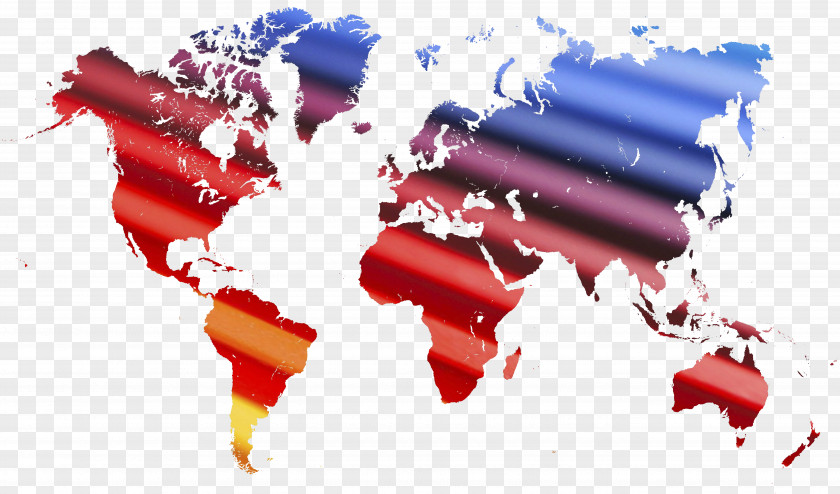 Color Map Of The World Illustration PNG