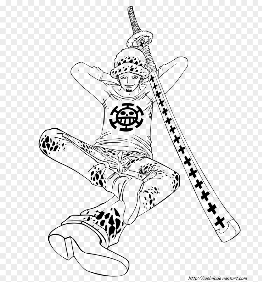 Koshiro Trafalgar D. Water Law Portgas Ace Roronoa Zoro Monkey Luffy Line Art PNG