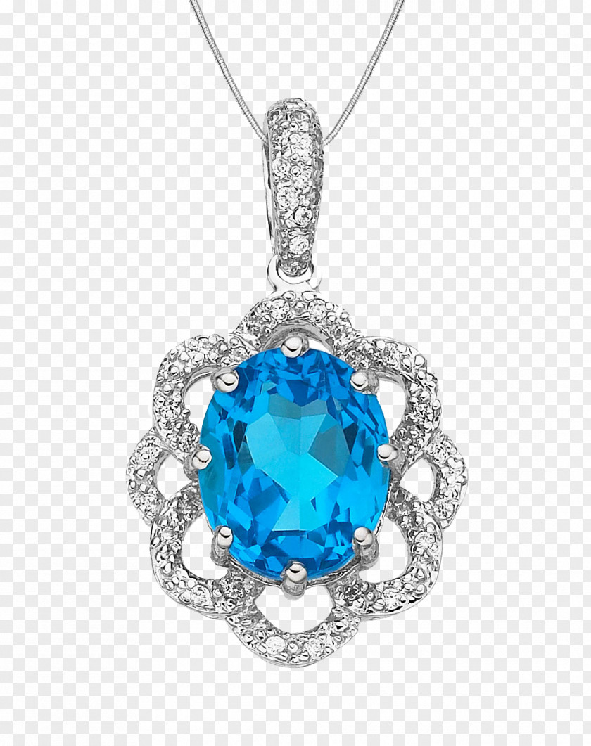 Silver Lace Sapphire Pendant Gemstone PNG