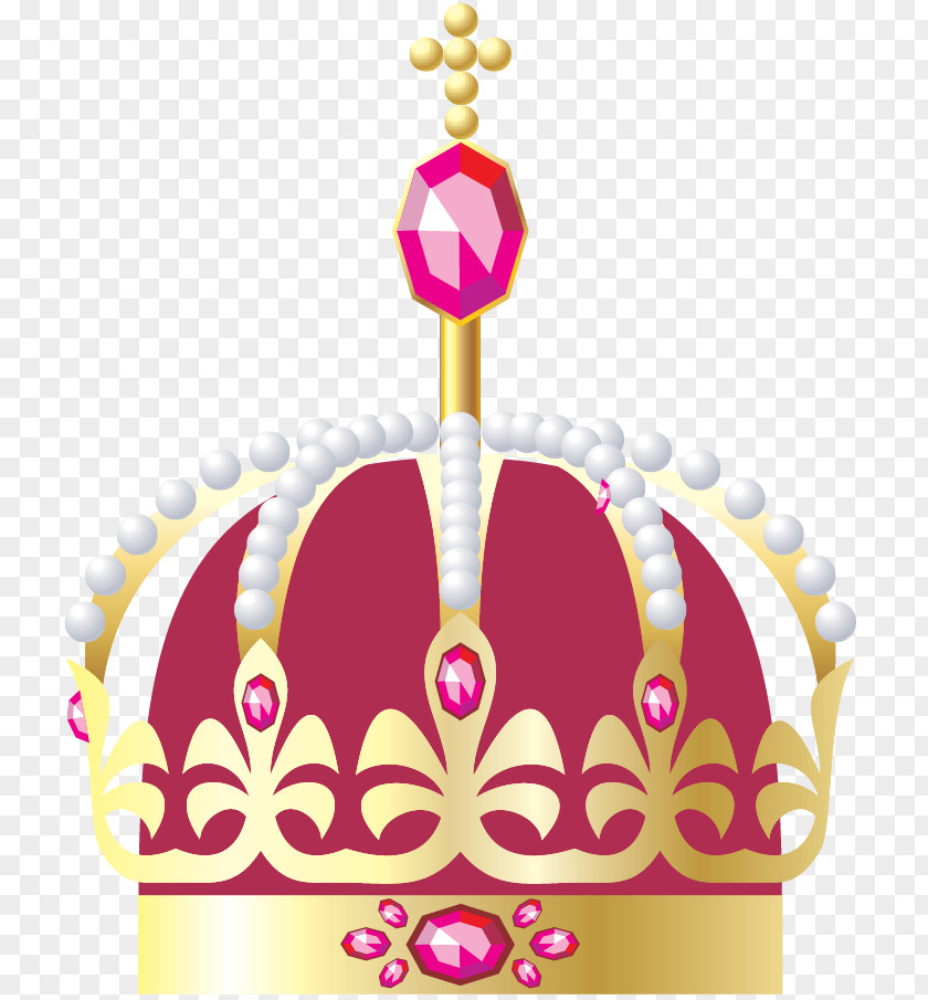 Vector Hand-painted Crown Jewels Diamond Gemstone Download PNG