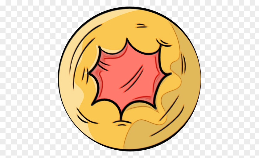 Emblem Smiley Orange PNG