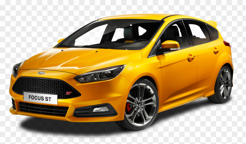 Ford Focus ST Yellow Car 2015 Electric Motor Company PNG