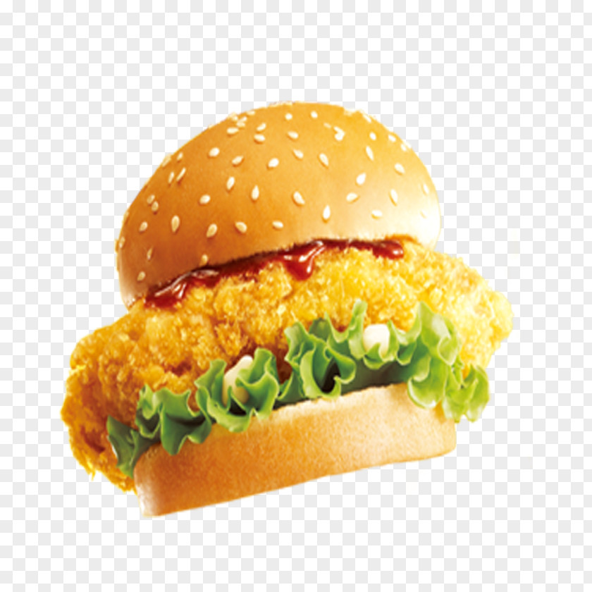 Spicy Chicken Burger Cheeseburger Hamburger KFC Buffalo Fast Food PNG