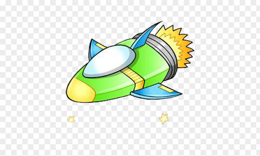 Cartoon Spaceship Spacecraft Rocket Astronaut PNG