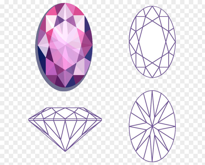 Gemstone Drawing Diamond Cut Jewellery PNG