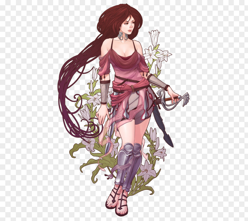 Abyss Odyssey Art Nouveau Game Character PNG