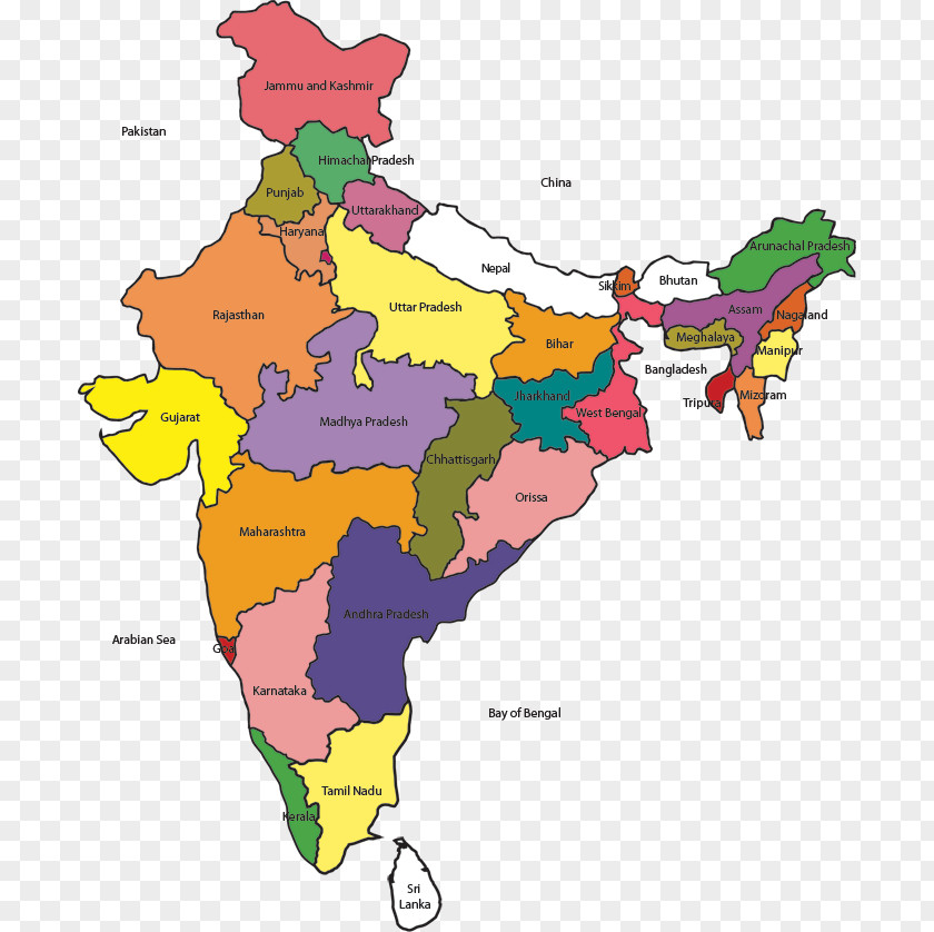 India Map Clip Art PNG