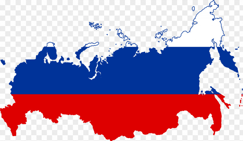 Russia Flag Of Map PNG