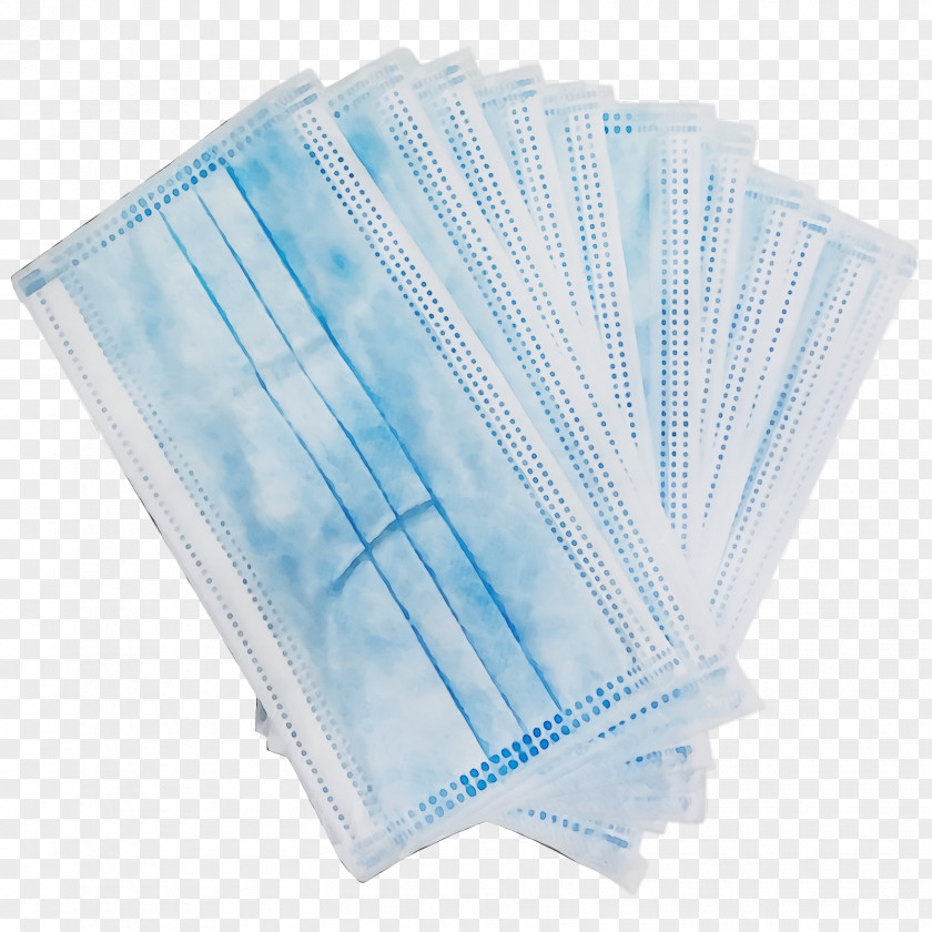 Blue Turquoise Aqua Handkerchief Plastic PNG