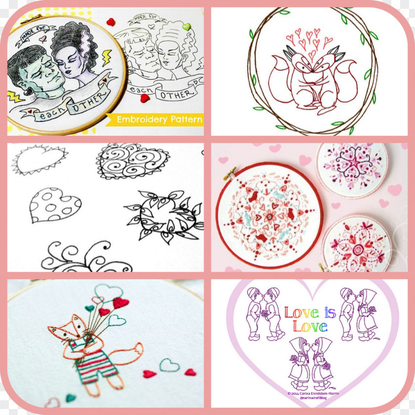 Embroidery-pattern Embroidery Craft Information Valentine Bloom Pattern PNG