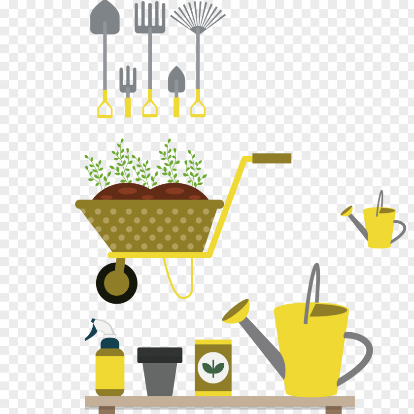 Farm Planting Tools Agriculture Drawing PNG