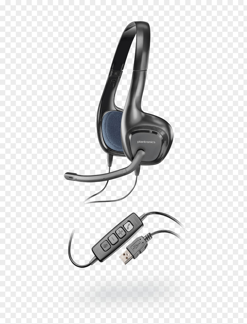 Microphone Plantronics .Audio 628 Noise-canceling Headset PNG