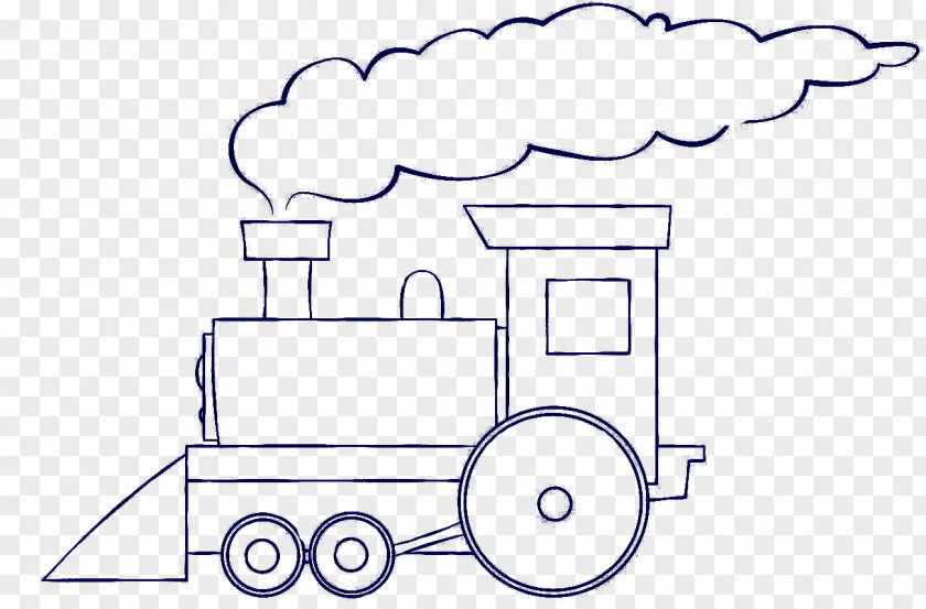 Train Thomas Rail Transport Drawing Steam Locomotive PNG