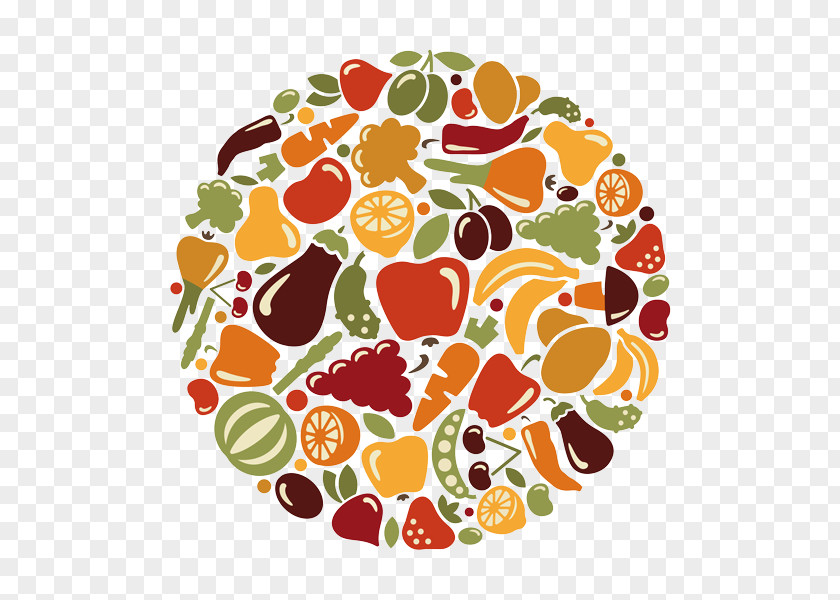 Vegetable Fruit Organic Food Raw Foodism Logo PNG